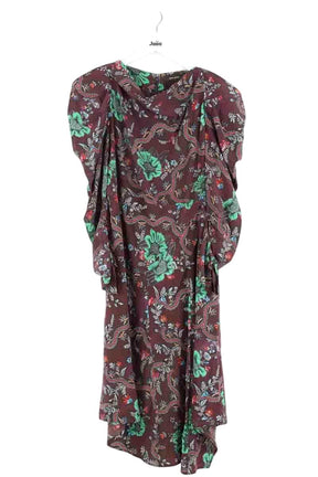 Robe Isabel Marant Marron en Synthétique, taille M - Seconde Main