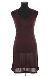 Robe Isabel Marant Marron en Synthétique, taille S - Seconde Main