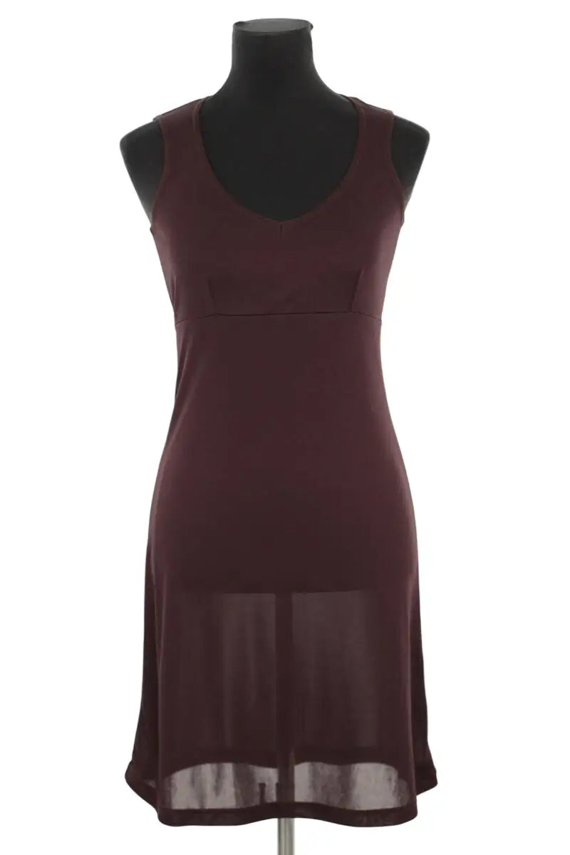 Robe Isabel Marant Marron en Synthétique, taille S - Seconde Main