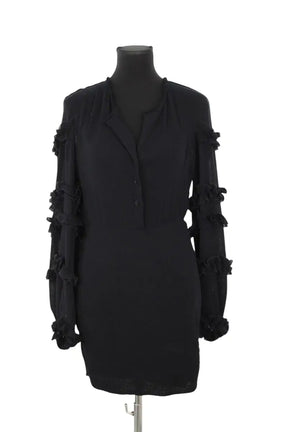 Robe Isabel Marant Noir en Coton, taille M - Seconde Main