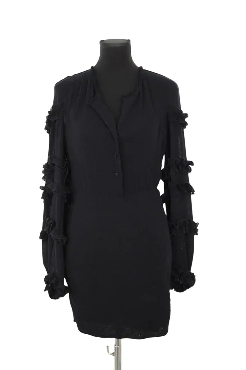 Robe Isabel Marant Noir en Coton, taille M - Seconde Main