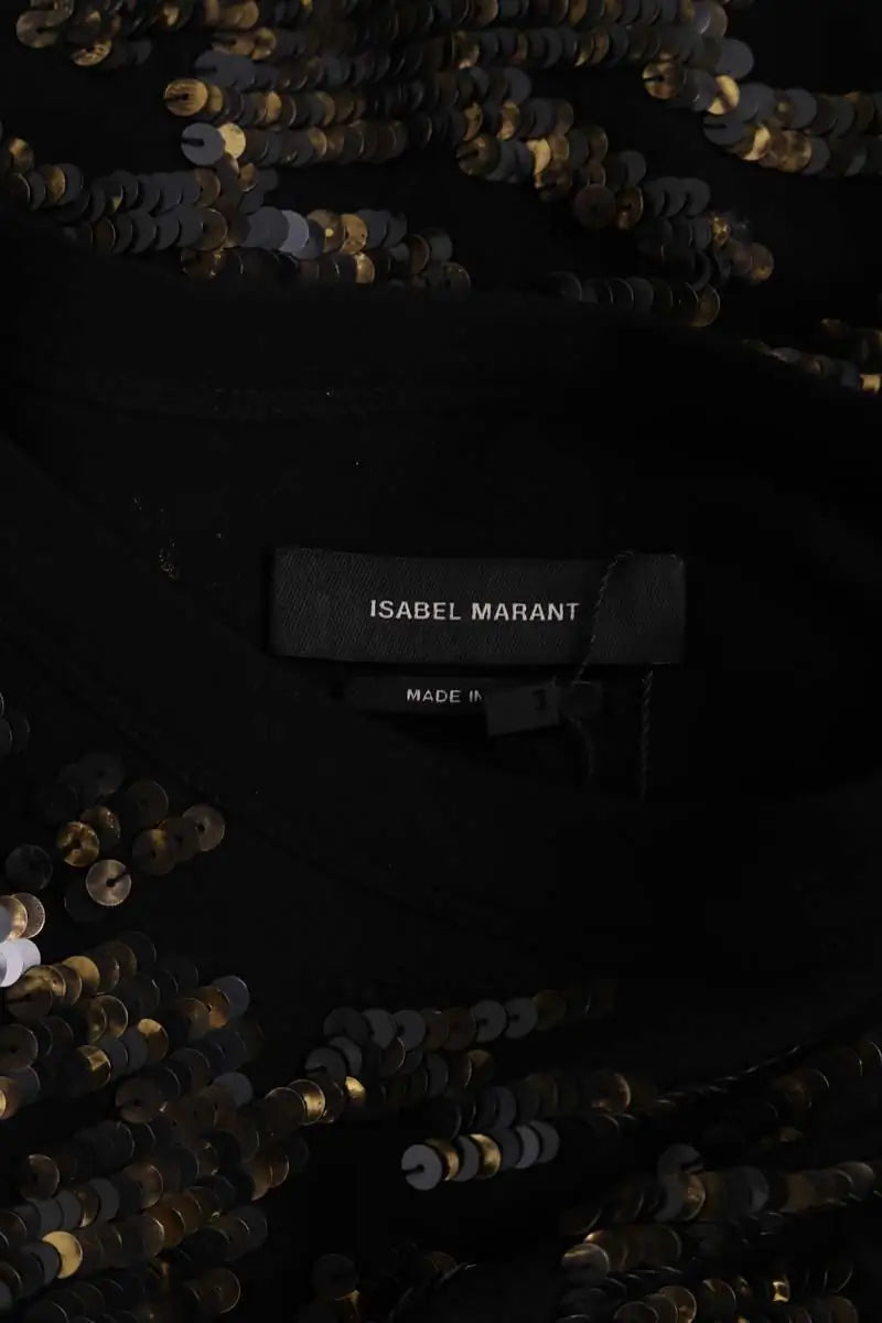 Robe Isabel Marant Noir en Paillettes