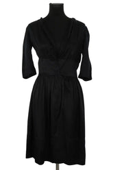 Robe Isabel Marant Noir en Synthétique, taille S - Seconde Main