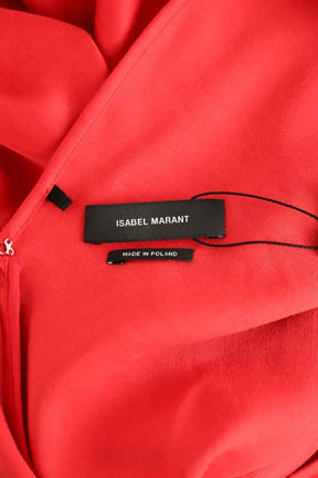 Robe Isabel Marant Rouge en Viscose