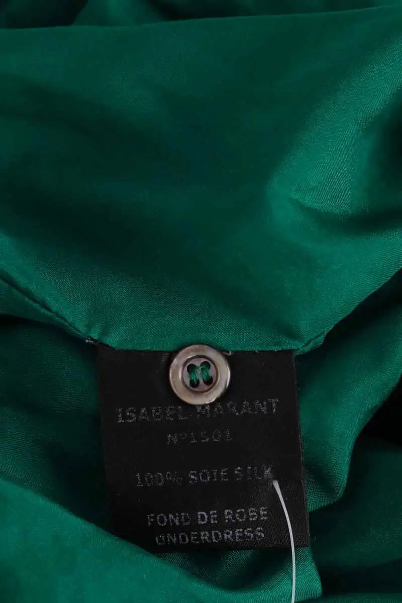 Robe Isabel Marant Vert en Soie