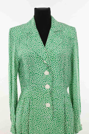 Robe Jean Louis Scherrer Vert en Soie