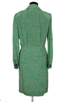 Robe Jean Louis Scherrer Vert en Soie