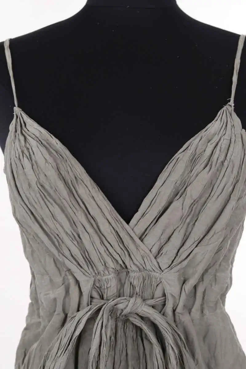 Robe Jil Sander Kaki en Coton