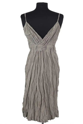 Robe Jil Sander Kaki en Coton