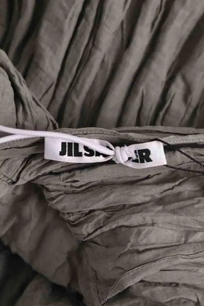 Robe Jil Sander Kaki en Coton