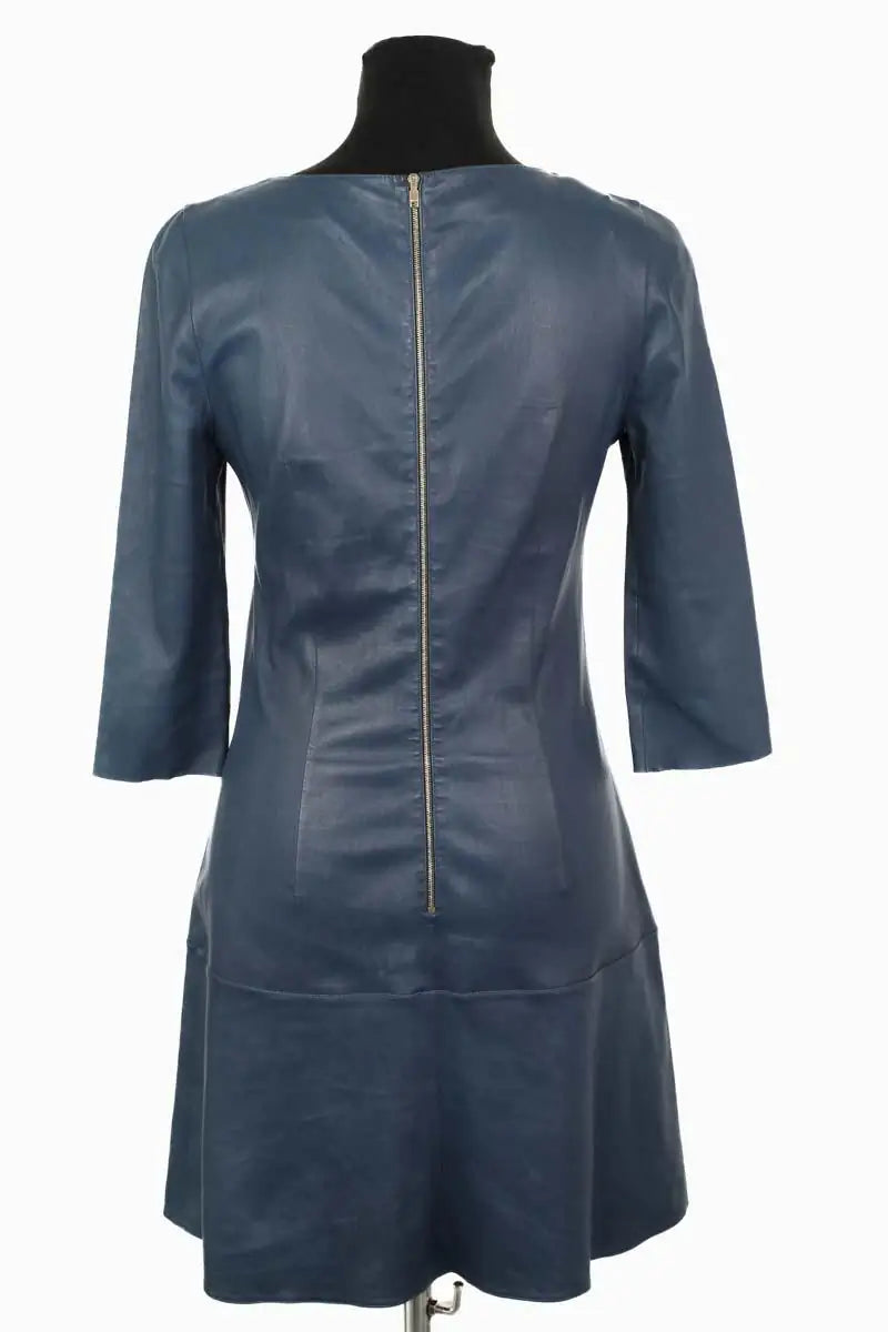 Robe Jitrois Bleu en Cuir