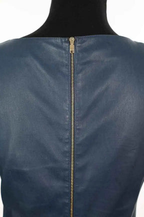 Robe Jitrois Bleu en Cuir
