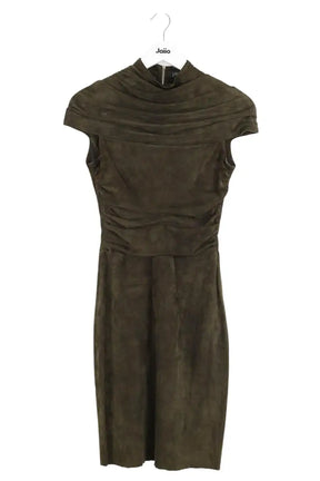 Robe Jitrois Kaki en Cuir, taille S - Seconde Main