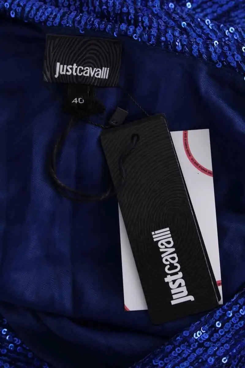 Robe Just Cavalli Bleu en Synthétique