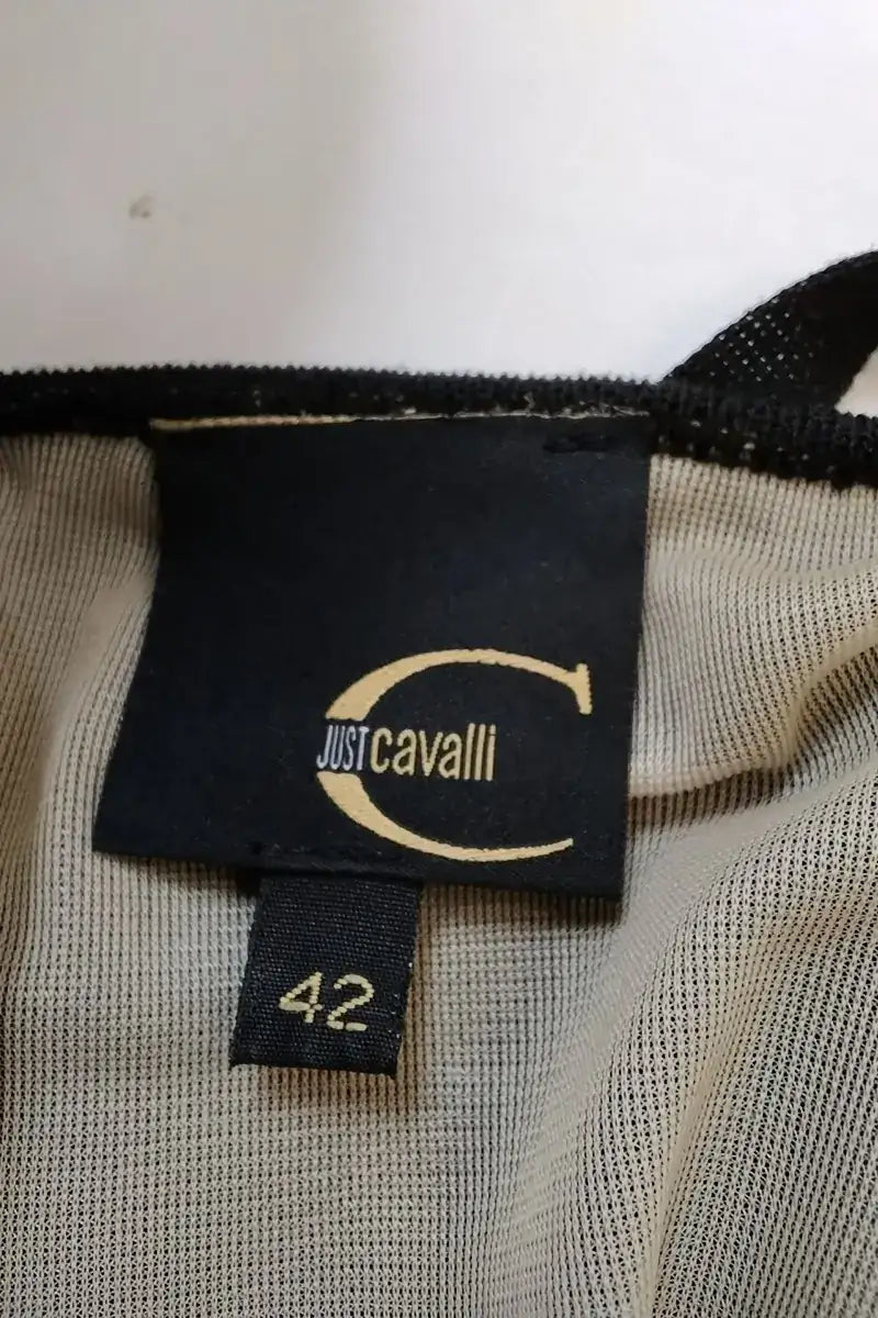 Robe Just Cavalli Noir en Coton