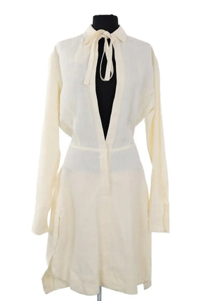 Robe JW Anderson Blanc en Lin, taille S - Seconde Main