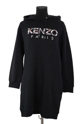 Robe Kenzo Noir en Coton, taille XS - Seconde Main
