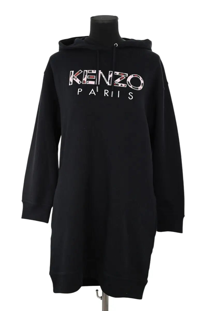 Robe Kenzo Noir en Coton, taille XS - Seconde Main