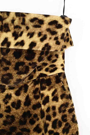 Robe La Commune Magique Leopard mini dress Marron en Coton