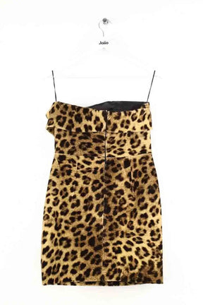 Robe La Commune Magique Leopard mini dress Marron en Coton