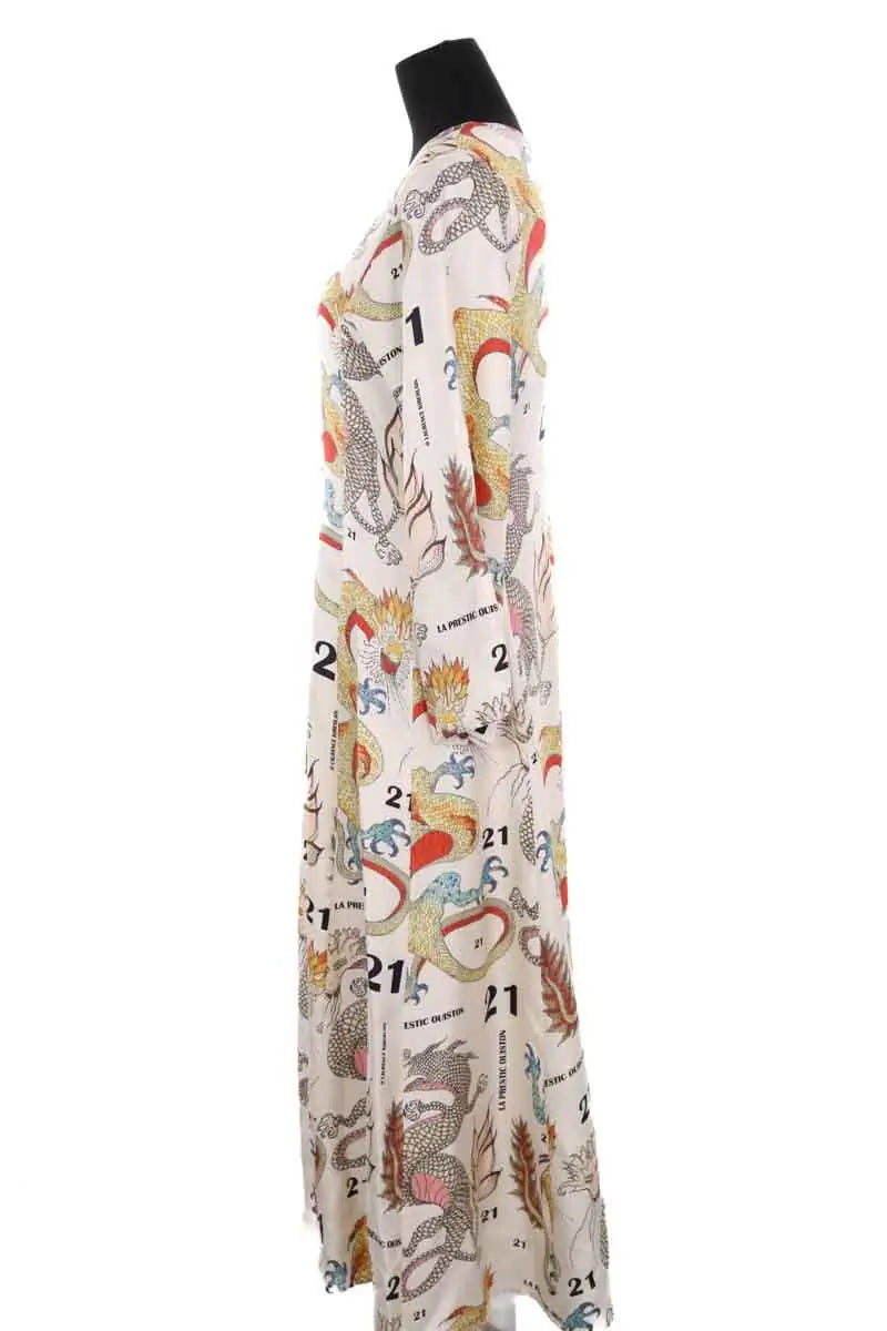 Robe La Prestic Ouiston Beige en Soie