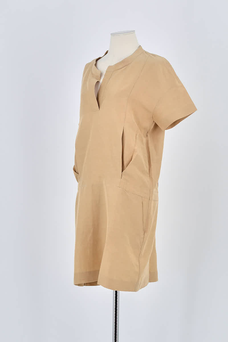 Robe Lacoste Beige en Lin