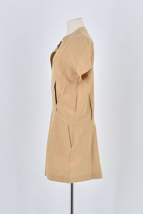 Robe Lacoste Beige en Lin