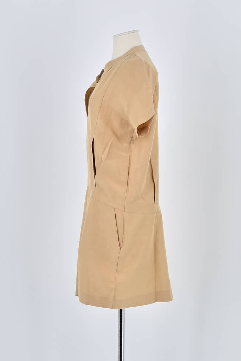 Robe Lacoste Beige en Lin