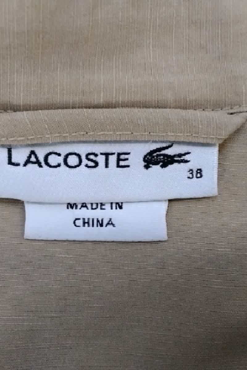 Robe Lacoste Beige en Lin