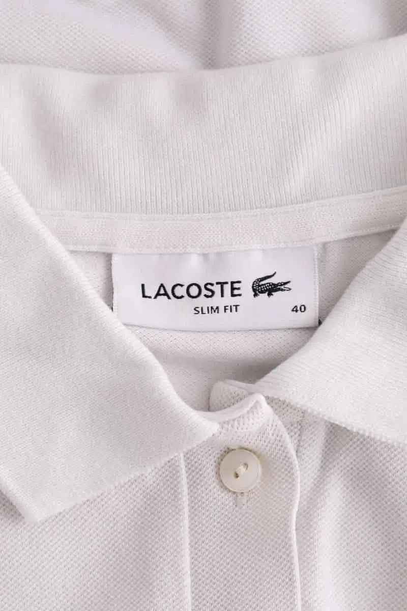 Robe Lacoste Blanc en Coton