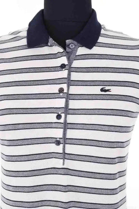 Robe Lacoste Blanc en Coton