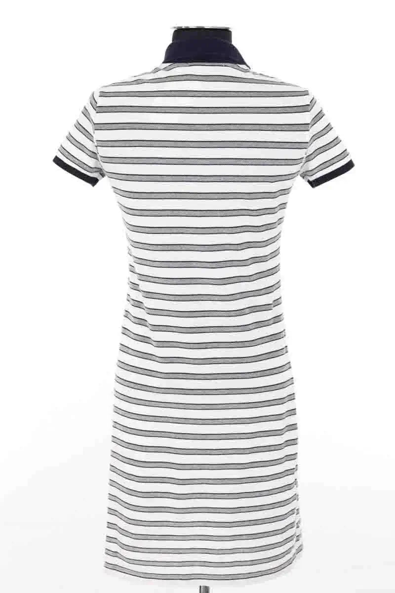 Robe Lacoste Blanc en Coton