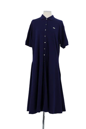 Robe Lacoste Marine en Coton, taille L - Seconde Main