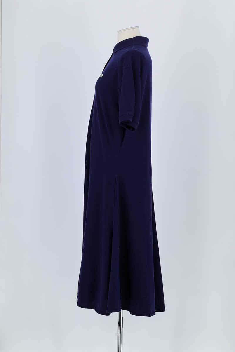 Robe Lacoste Marine en Coton