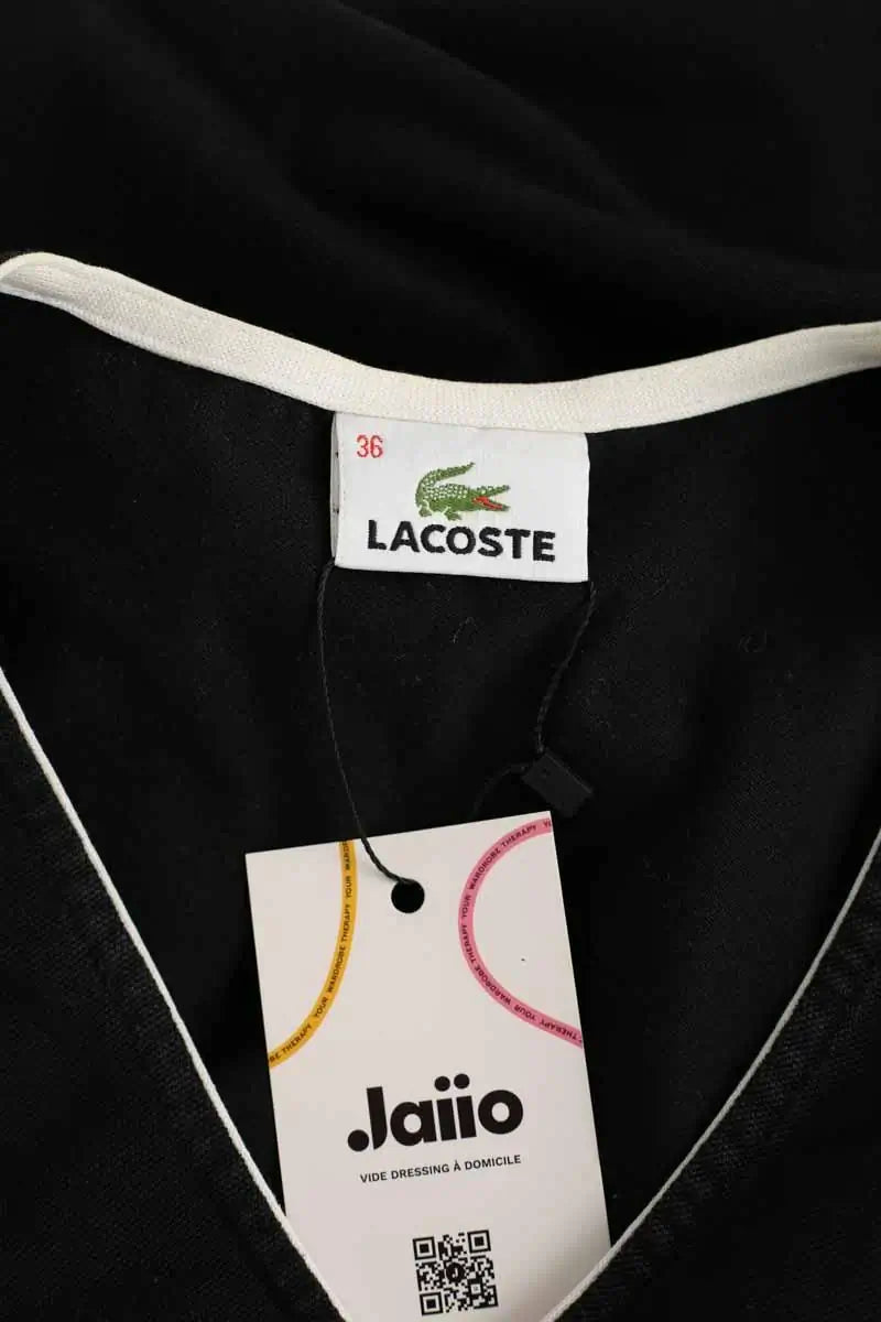 Robe Lacoste Noir en Coton
