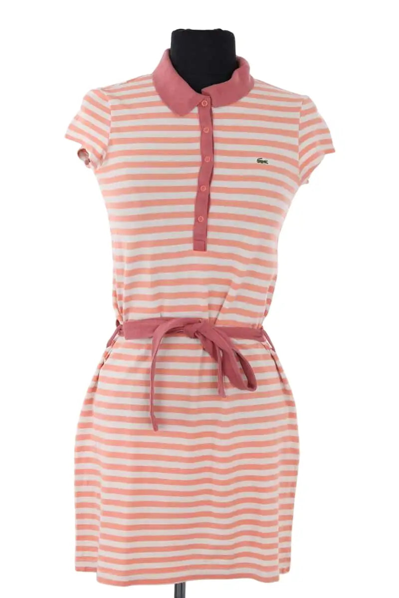 Robe Lacoste Rose en Coton, taille S - Seconde Main