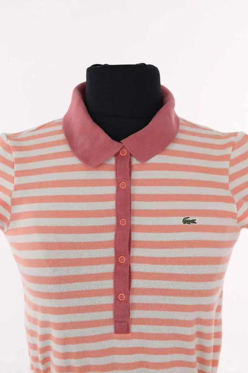 Robe Lacoste Rose en Coton