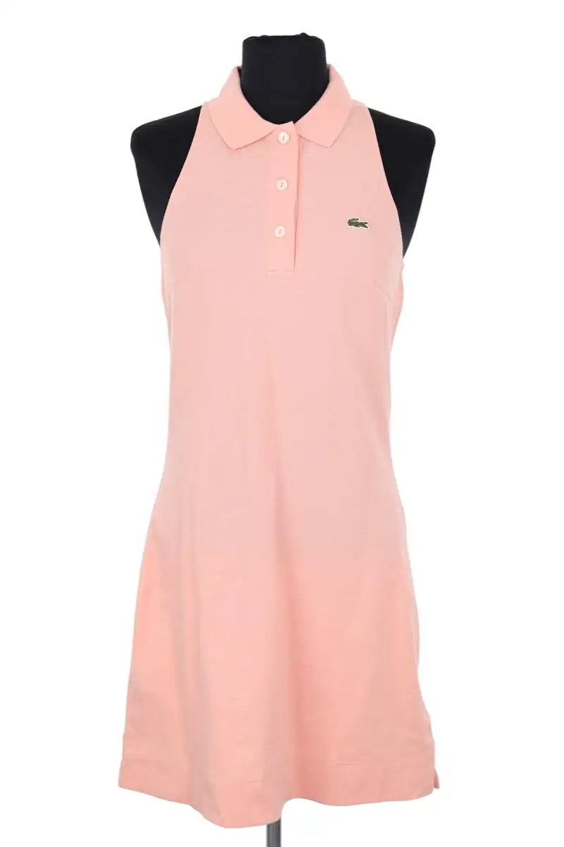 Robe Lacoste Rose en Coton, taille XS - Seconde Main