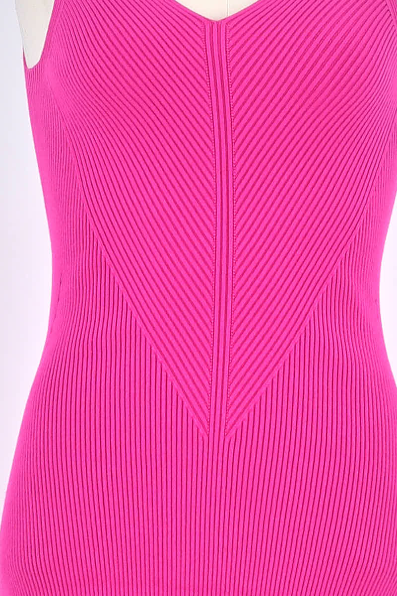 Robe Lacoste Rose en Viscose