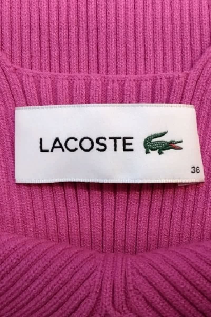 Robe Lacoste Rose en Viscose