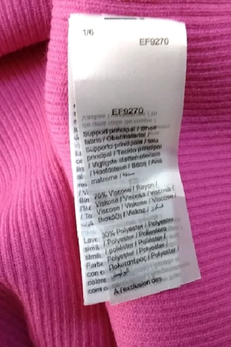 Robe Lacoste Rose en Viscose