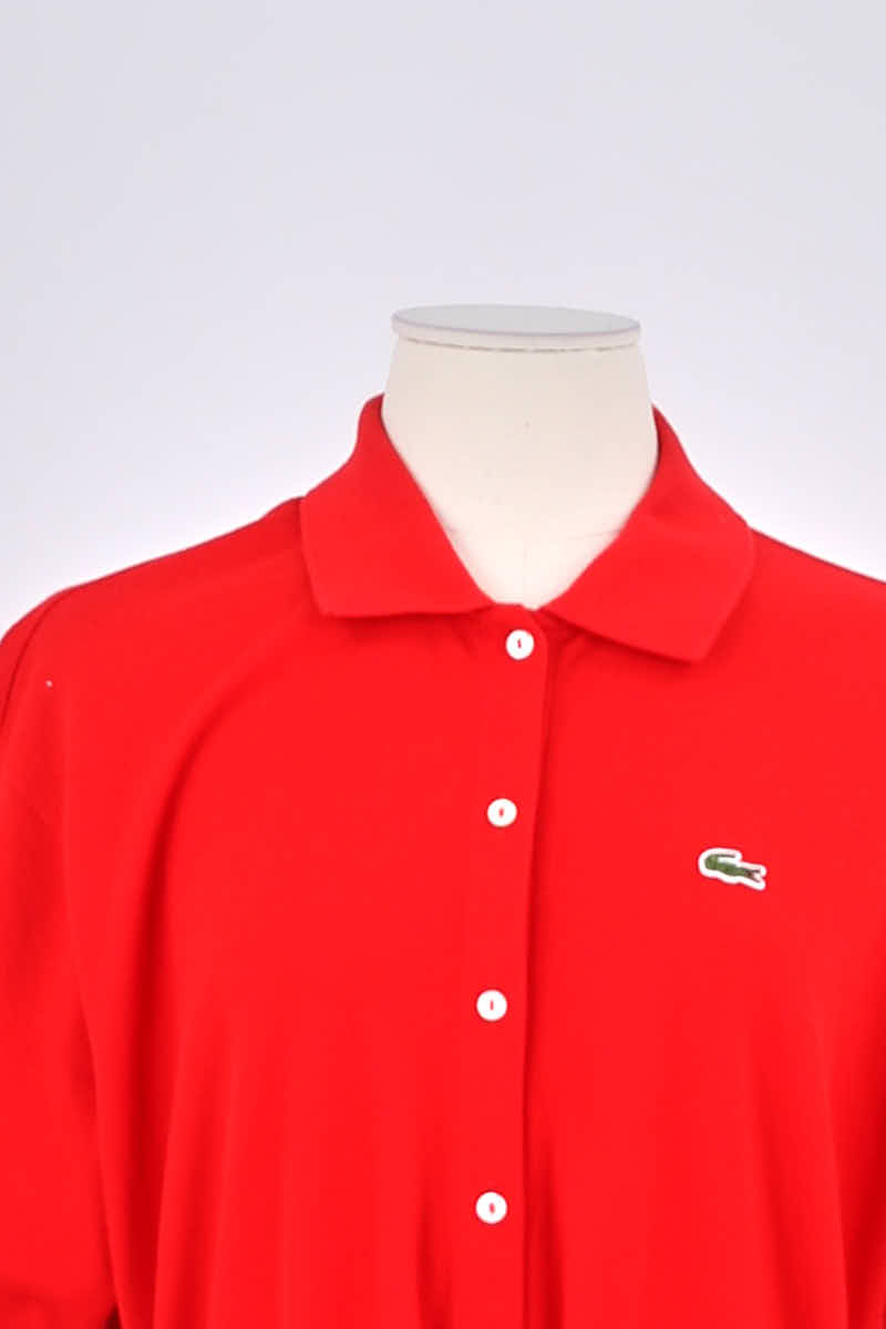 Robe Lacoste Rouge en Coton