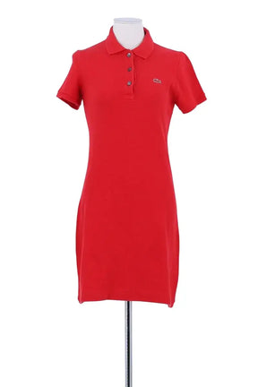 Robe Lacoste Rouge en Coton, taille S - Seconde Main