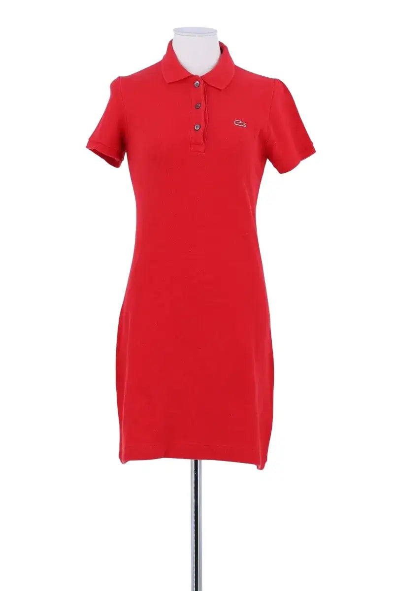 Robe Lacoste Rouge en Coton, taille S - Seconde Main