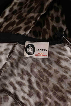 Robe Lanvin Marron en Soie