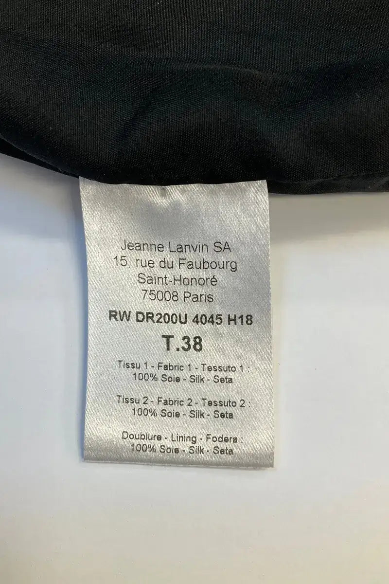 Robe Lanvin Noir en Soie