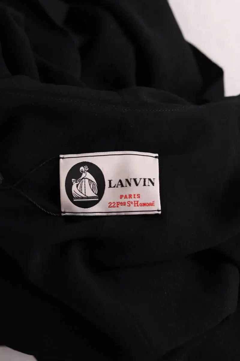 Robe Lanvin Noir en Soie