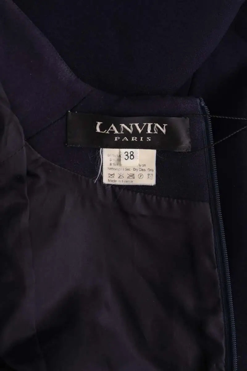 Robe Lanvin Violet en Laine