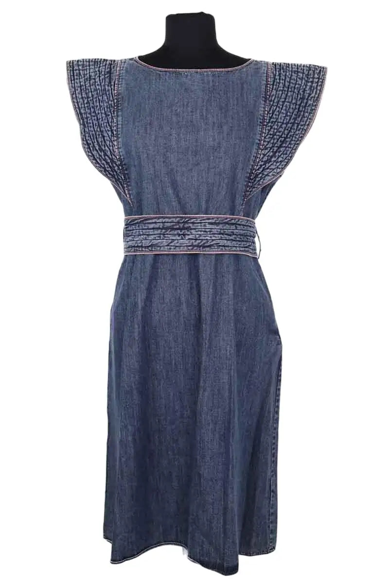 Robe Laurence Bras Bleu en Coton, taille M - Seconde Main