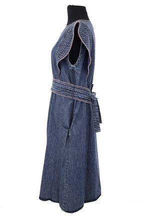 Robe Laurence Bras Bleu en Coton